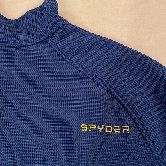 Spyder Blue Outbound 1/2 Zip Mid Weight Core Sweater Sweatshirt Jacket Men 2XL - Picture 6 of 7